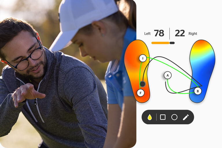 golf training tool - individual targets